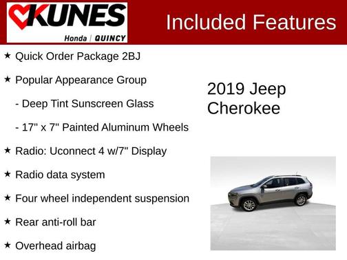 Billet Silver Metallic Clearcoat 2019 Jeep Cherokee Latitude