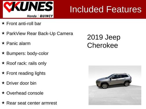 Billet Silver Metallic Clearcoat 2019 Jeep Cherokee Latitude