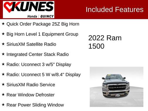 Billet Silver Metallic Clearcoat 2022 RAM 1500 Big Horn