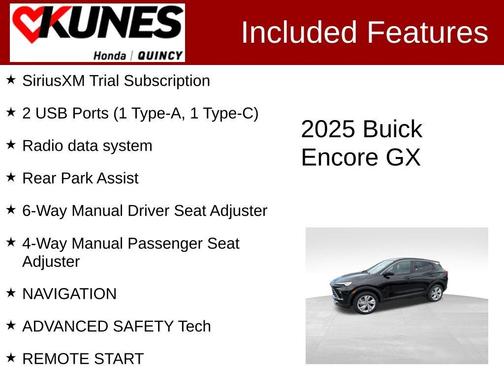 Ebony Twilight Metallic 2025 Buick Encore GX Preferred