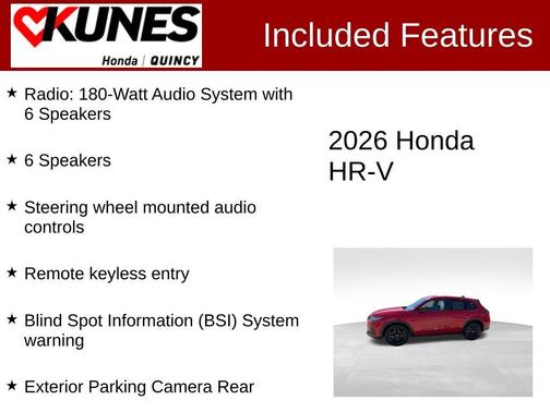 Milano Red 2026 Honda HR-V Sport