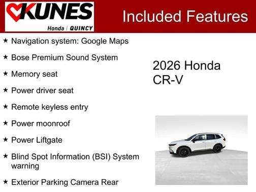 Platinum White Pearl 2026 Honda CR-V Hybrid Sport Touring