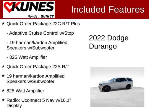 White Knuckle Clearcoat 2022 Dodge Durango R/T