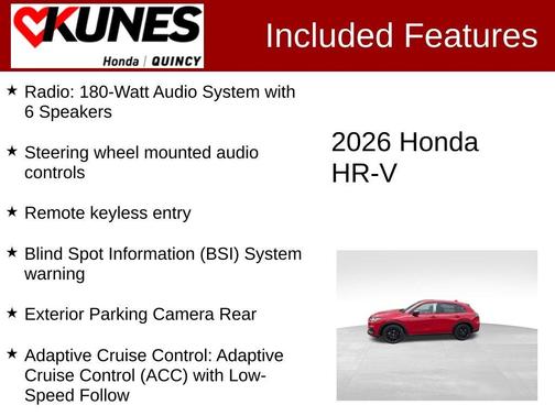 Milano Red 2026 Honda HR-V Sport