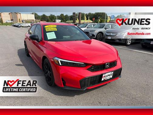 Red 2026 Honda Civic Hybrid