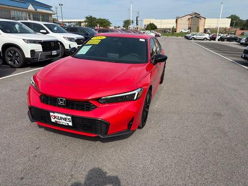 Red 2026 Honda Civic Hybrid