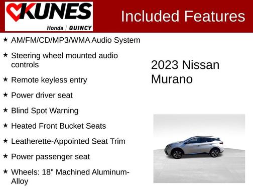 Brilliant Silver Metallic 2023 Nissan Murano SV