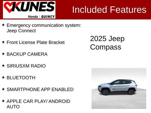 Silver Zynith 2025 Jeep Compass Trailhawk