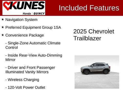Sterling Gray Metallic 2025 Chevrolet Trailblazer ACTIV