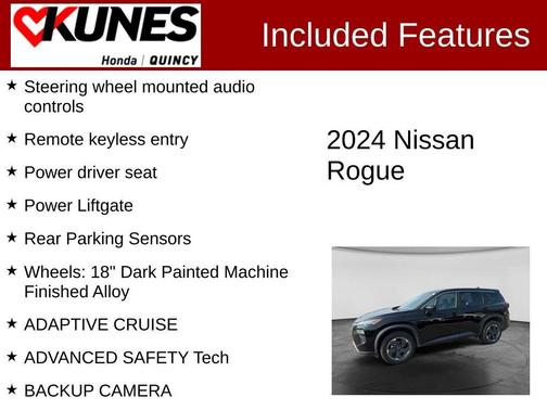 Super Black 2024 Nissan Rogue SV