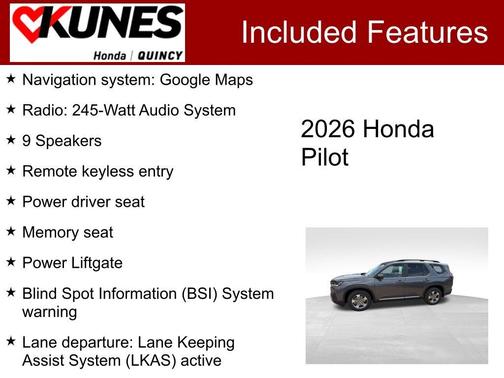 Modern Steel Metallic 2026 Honda Pilot EX-L