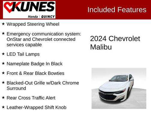 Black 2024 Chevrolet Malibu LT