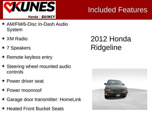 2012 Honda Ridgeline RTL