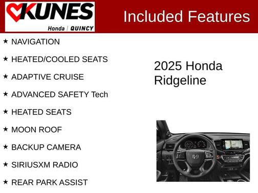 Red 2025 Honda Ridgeline Black Edition
