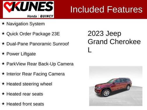 Velvet Red Pearlcoat 2023 Jeep Grand Cherokee L Limited