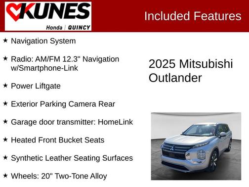 Silver 2025 Mitsubishi Outlander SE