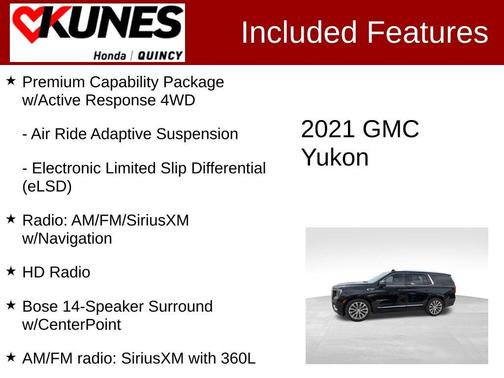 Black 2021 GMC Yukon Denali