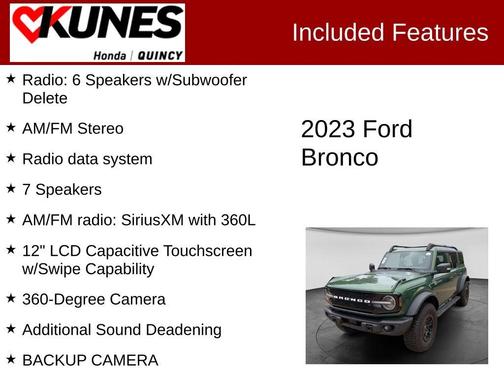 Eruption Green Metallic 2023 Ford Bronco Wildtrak