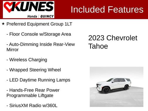 White 2023 Chevrolet Tahoe LT