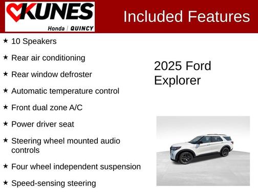 Star White 2025 Ford Explorer ST-Line