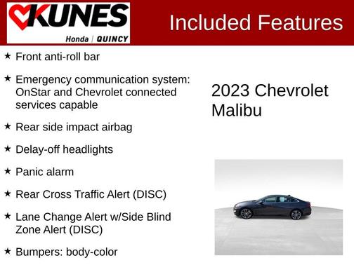 Dark Ash Metallic 2023 Chevrolet Malibu LT