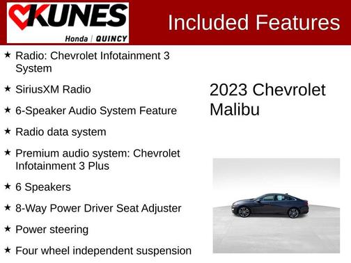 Dark Ash Metallic 2023 Chevrolet Malibu LT