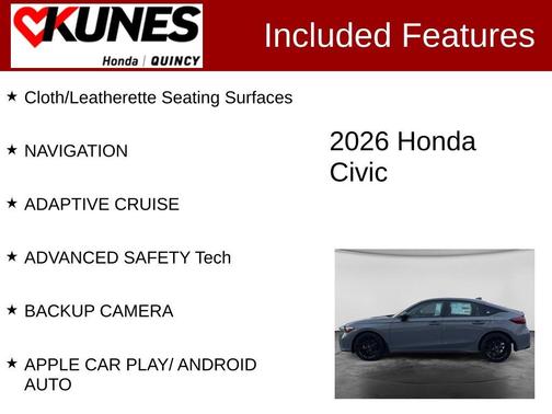 Urban Gray Pearl 2026 Honda Civic Sport
