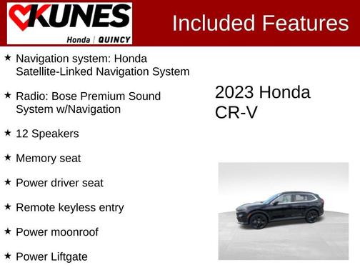 Black 2023 Honda CR-V Hybrid Sport Touring
