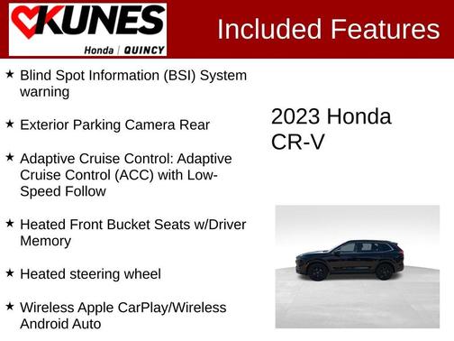 Black 2023 Honda CR-V Hybrid Sport Touring