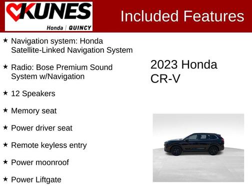 Black 2023 Honda CR-V Hybrid Sport Touring
