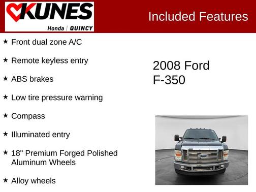 Black 2008 Ford F-350 Lariat Super Duty