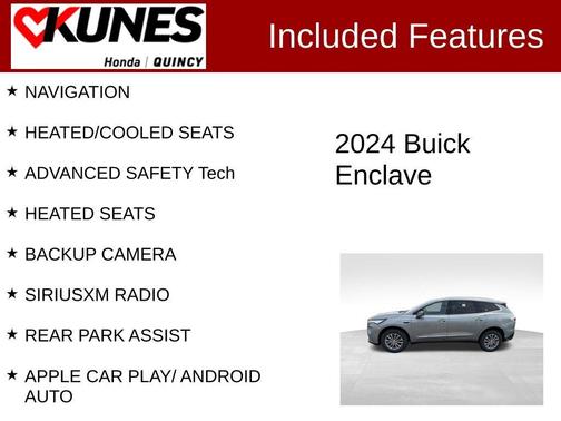 Moonstone Gray Metallic 2024 Buick Enclave Premium