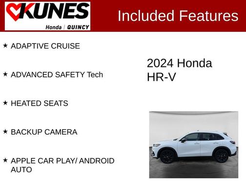 White 2024 Honda HR-V Sport