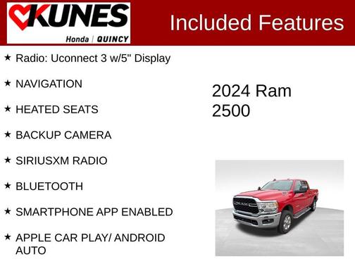 Flame Red Clearcoat 2024 RAM 2500 Big Horn
