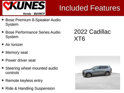 Gray 2022 Cadillac XT6 Premium Luxury AWD