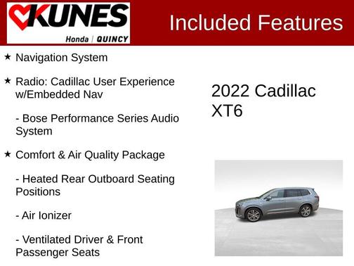 Gray 2022 Cadillac XT6 Premium Luxury AWD