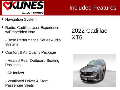 Gray 2022 Cadillac XT6 Premium Luxury AWD