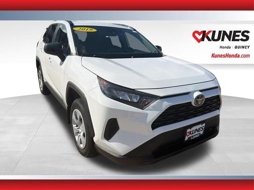 White 2019 Toyota RAV4 LE