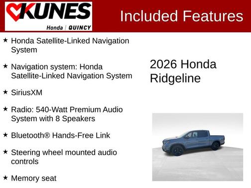 Sonic Gray Pearl 2026 Honda Ridgeline Black Edition