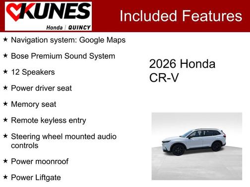 Platinum White Pearl 2026 Honda CR-V Hybrid Sport Touring