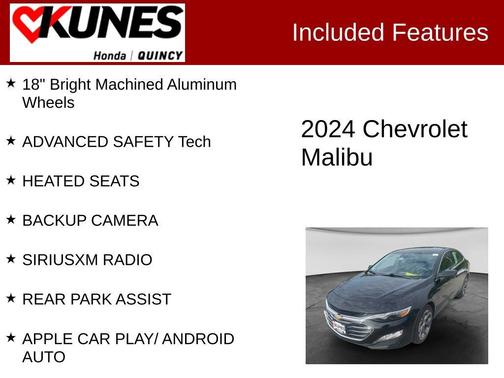 Mosaic Black Metallic 2024 Chevrolet Malibu LT