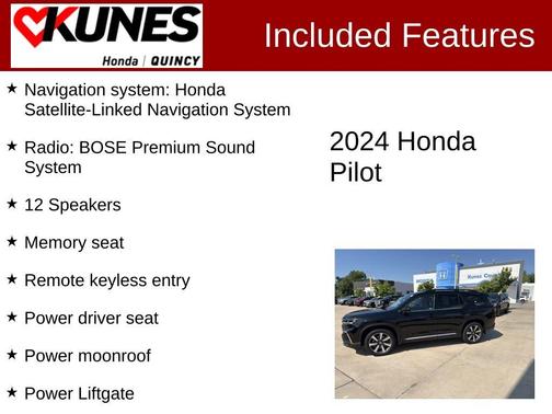 Black 2024 Honda Pilot Touring
