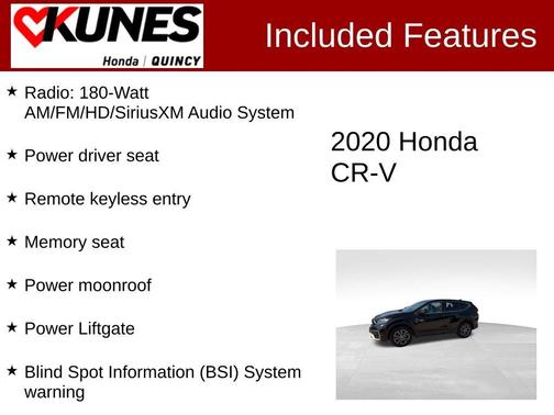 Black 2020 Honda CR-V EX-L