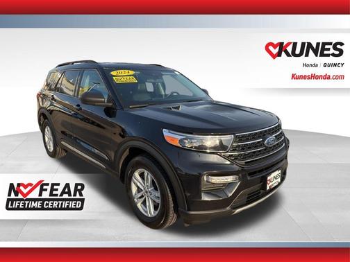 Black Metallic 2024 Ford Explorer XLT
