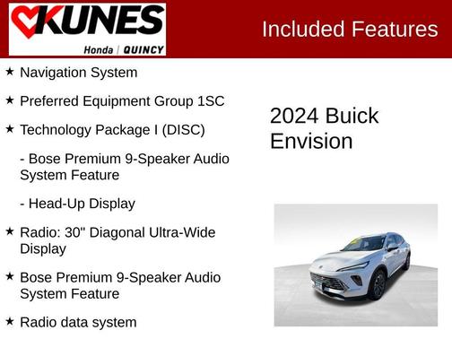 Summit White 2024 Buick Envision Preferred