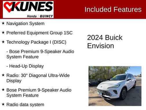 Summit White 2024 Buick Envision Preferred