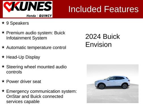 Summit White 2024 Buick Envision Preferred