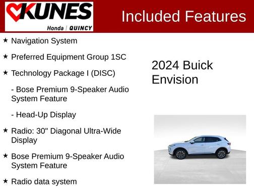 Summit White 2024 Buick Envision Preferred