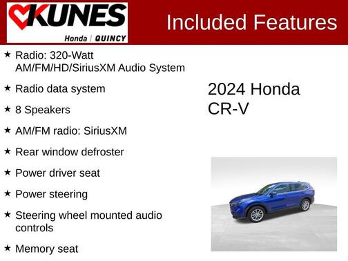 Blue 2024 Honda CR-V EX-L