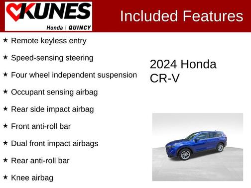 Blue 2024 Honda CR-V EX-L